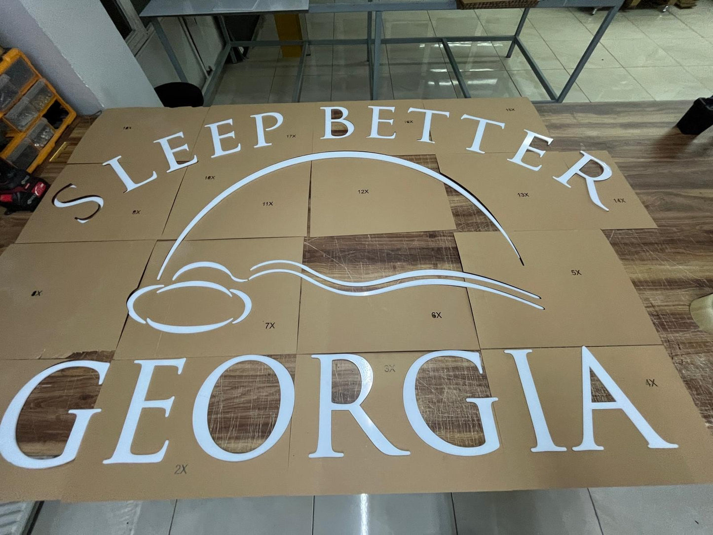 3D Business Logo Sign for Beauty Salon or Spa, Custom Laser Cut Acrylic Reception Signboard, Aesthetic Branding Wall Decor