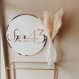 Custom Round Acrylic Salon Sign with Metal Backing, Personalized Business Logo for Spa, Esthetician Room or Beauty Studio Wall Decor