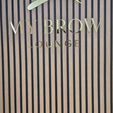Custom Hair Salon Logo Wall Sign in Black Acrylic with Scissors and Comb Design for Botanical Studio Branding and Interior Decor