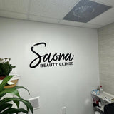 Custom Acrylic 3D Wall Sign for Lash Brow and Esthetics Studio | Personalized Logo Signage for Salon, Spa, Beauty Room Decor