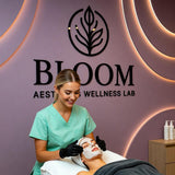 Custom 3D Acrylic Business Sign for Salon Wall Branding with Glossy Black Letters and Modern Logo Design for Professional Interiors