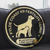 Custom Round Acrylic Salon Sign with Logo, Personalized Beauty Studio Wall Decor for Spa, Esthetician, Nail or Lash Room Branding