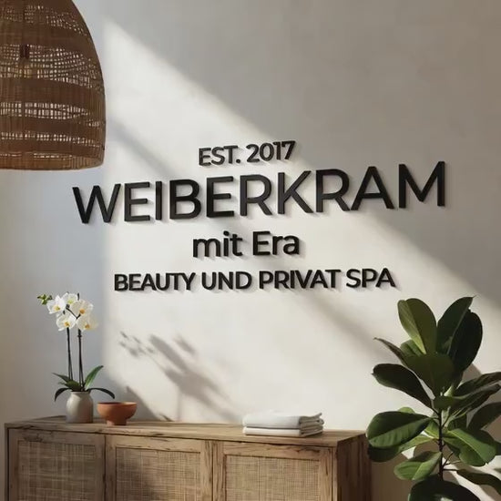 Business Logo Sign, Reception Logo Sign, Beauty Salon Sign, Laser Cut Logo Sign, 3D Business Sign, Business Signboard, Aesthetic Salon Sign